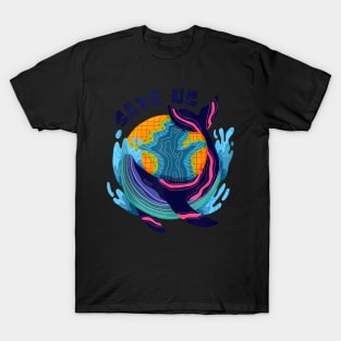 Save The Whales Save The Planet World Oceans Day T-Shirt